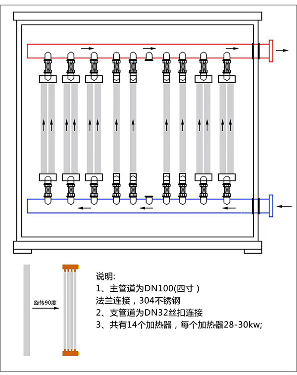 400kw紫銅板式電鍋爐